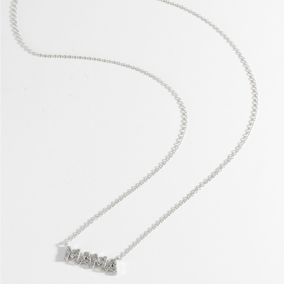 MAMA Zircon 925 Sterling Silver Necklace - Picture 7 of 8